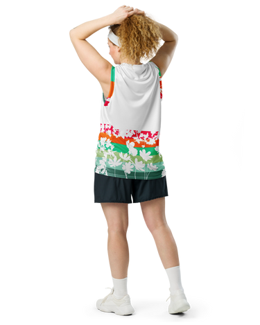 "Forever Flourishing" Beachcomber Recycled Unisex Basketball Jersey - The Flourish Shop