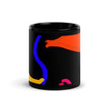 "January Dance" Black Glossy Mug - The Flourish Shop