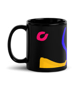 "January Dance" Black Glossy Mug - The Flourish Shop