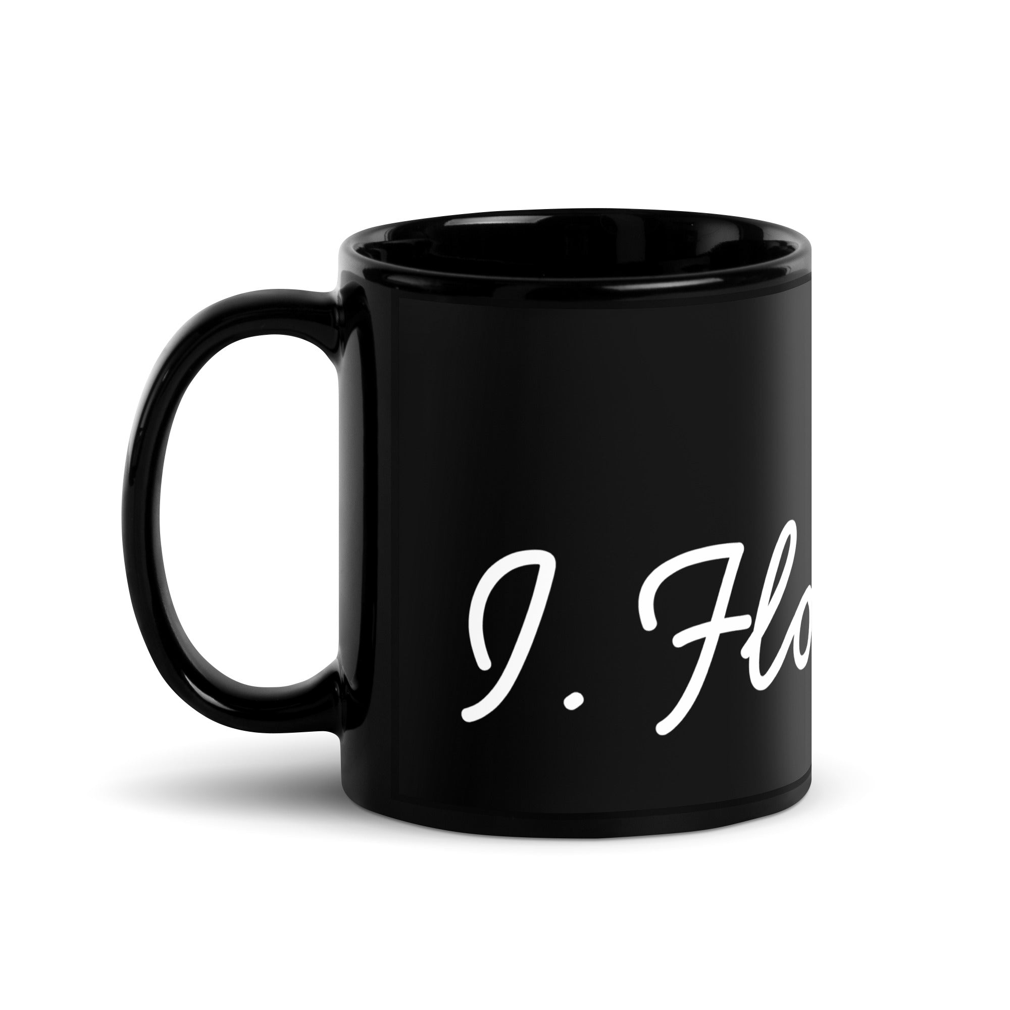 I. Flourish. Black Glossy Mug - The Flourish Shop