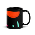 "January Dance" Black Glossy Mug - The Flourish Shop