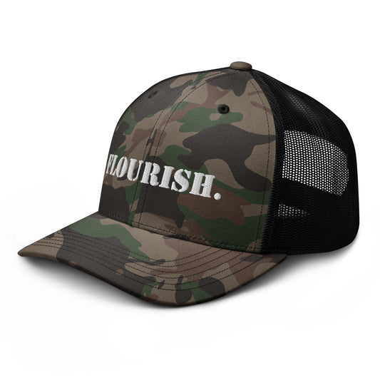 Flourish. Camouflage Trucker Hat