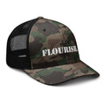 "Flourish." Camouflage Trucker Hat - The Flourish Shop