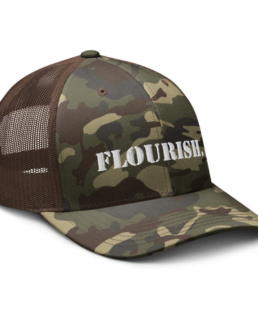 "Flourish." Camouflage Trucker Hat - The Flourish Shop