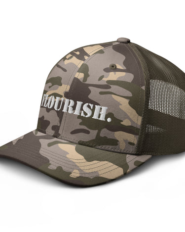 "Flourish." Camouflage Trucker Hat - The Flourish Shop