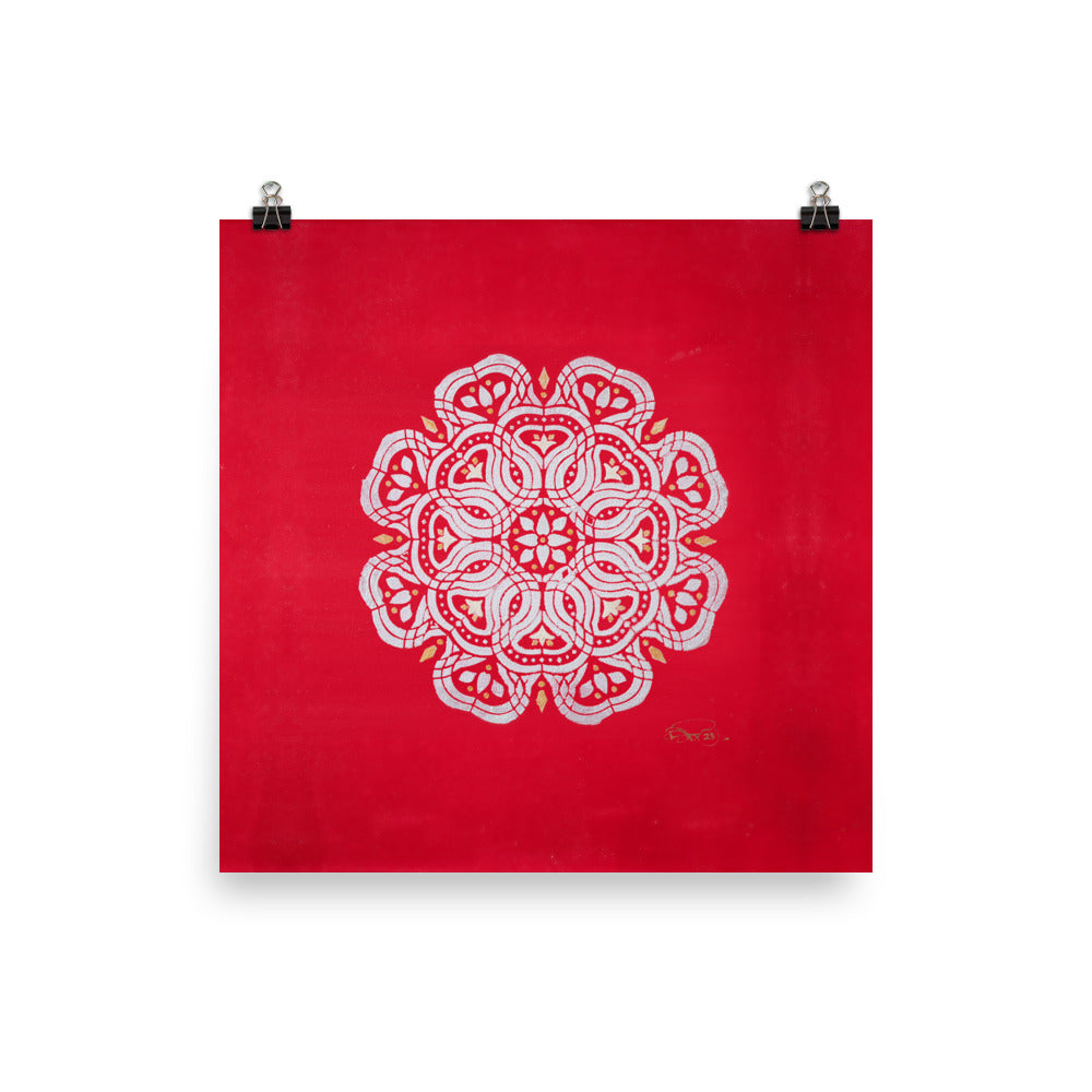 "Red Elephant" Poster - The Flourish Shop