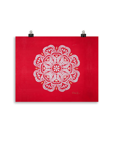 "Red Elephant" Poster - The Flourish Shop