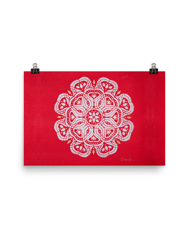 "Red Elephant" Poster - The Flourish Shop