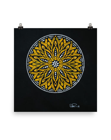 "Mandala Morning" Poster - The Flourish Shop