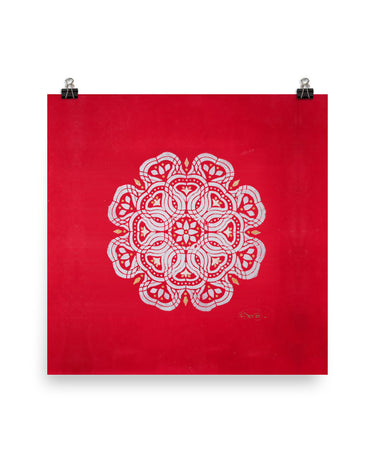 "Red Elephant" Poster - The Flourish Shop