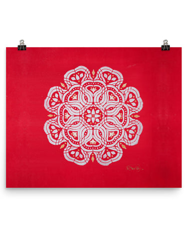 "Red Elephant" Poster - The Flourish Shop