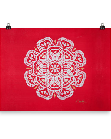 "Red Elephant" Poster - The Flourish Shop