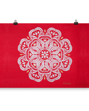 "Red Elephant" Poster - The Flourish Shop