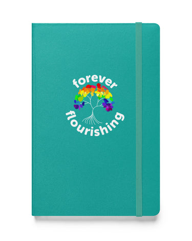 "Forever Flourishing" Tree of Life Hardcover Bound Notebook - Dark - The Flourish Shop