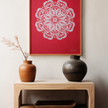 "Red Elephant" (24" x 36" Framed) - The Flourish Shop