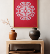 "Red Elephant" (24" x 36" Framed) - The Flourish Shop