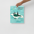 "Right Near The Beach" Enhanced Matte Poster - The Flourish Shop