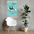 "Right Near The Beach" Enhanced Matte Poster - The Flourish Shop