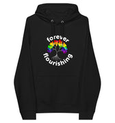 "Forever Flourishing" Tree of Life Unisex Eco Raglan Hoodie - Black - The Flourish Shop