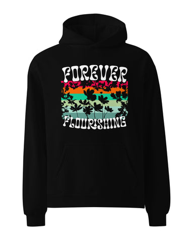 "Forever Flourishing" Beachcomber Unisex Oversized Hoodie - Black - The Flourish Shop