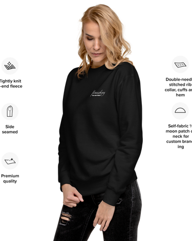 "Flourish The New Black" Unisex Premium Sweatshirt - The Flourish Shop