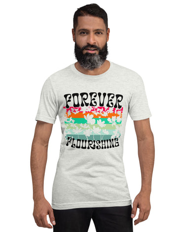 "Forever Flourishing" Beachcomber Unisex T-Shirt - Light - The Flourish Shop