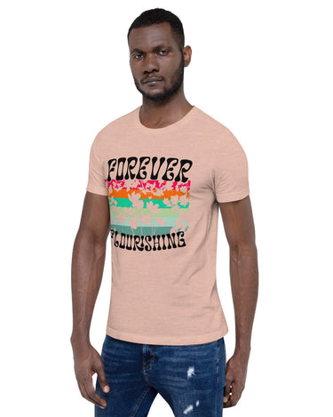 "Forever Flourishing" Beachcomber Unisex T-Shirt - Light - The Flourish Shop