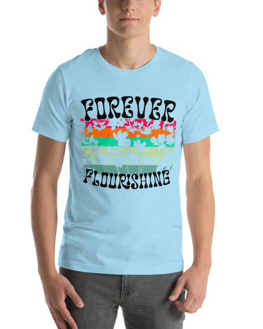 "Forever Flourishing" Beachcomber Unisex T-Shirt - Light - The Flourish Shop