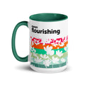 "Always Flourishing" Mug with Color Inside - The Flourish Shop