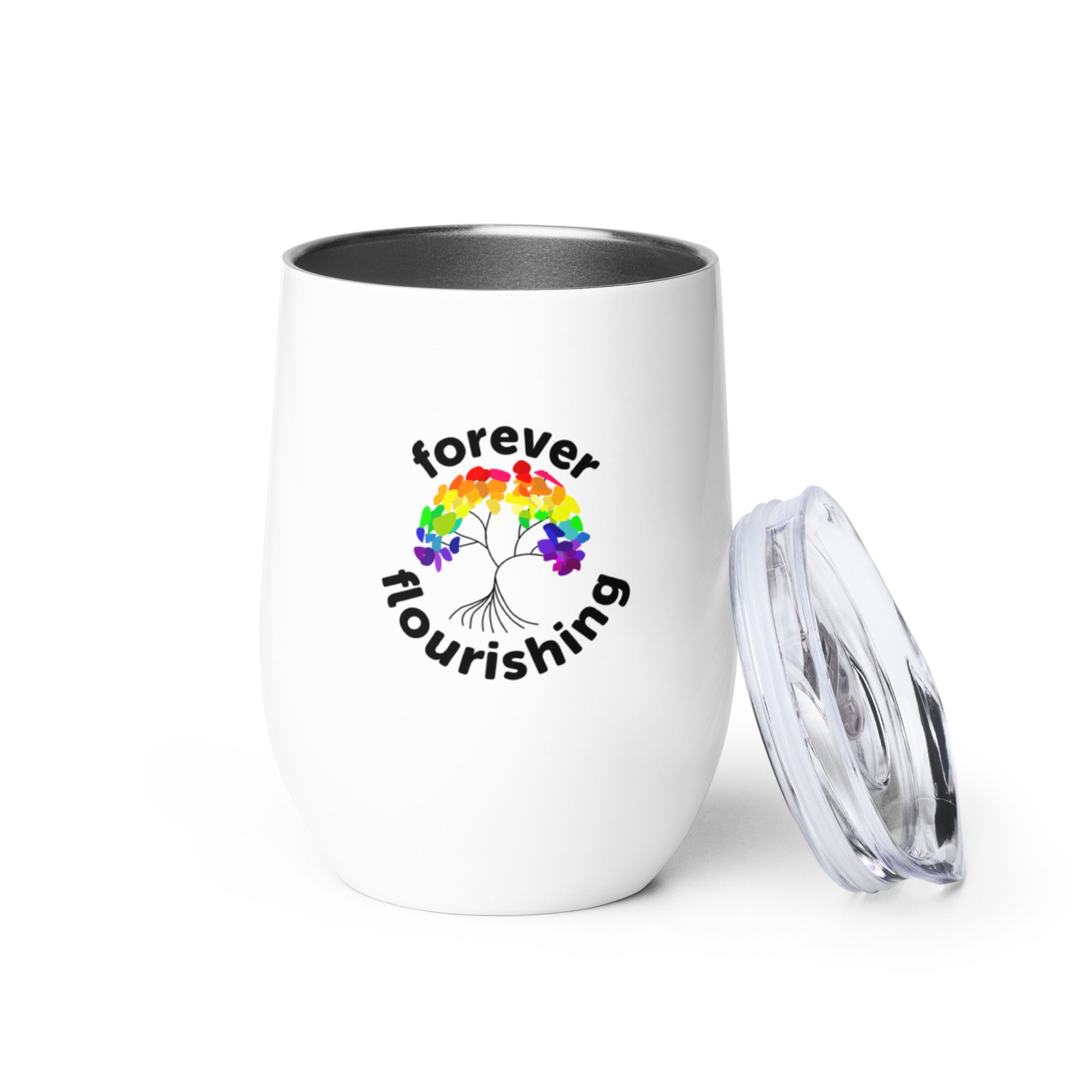 "Forever Flourishing" Tree of Life Wine tumbler - The Flourish Shop