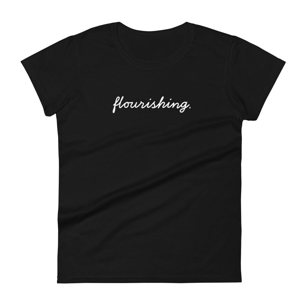 Flourishing Women's Short Sleeve T-Shirt - Dark - The Flourish Shop